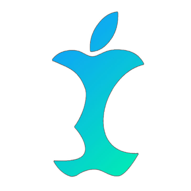 fake apple logo